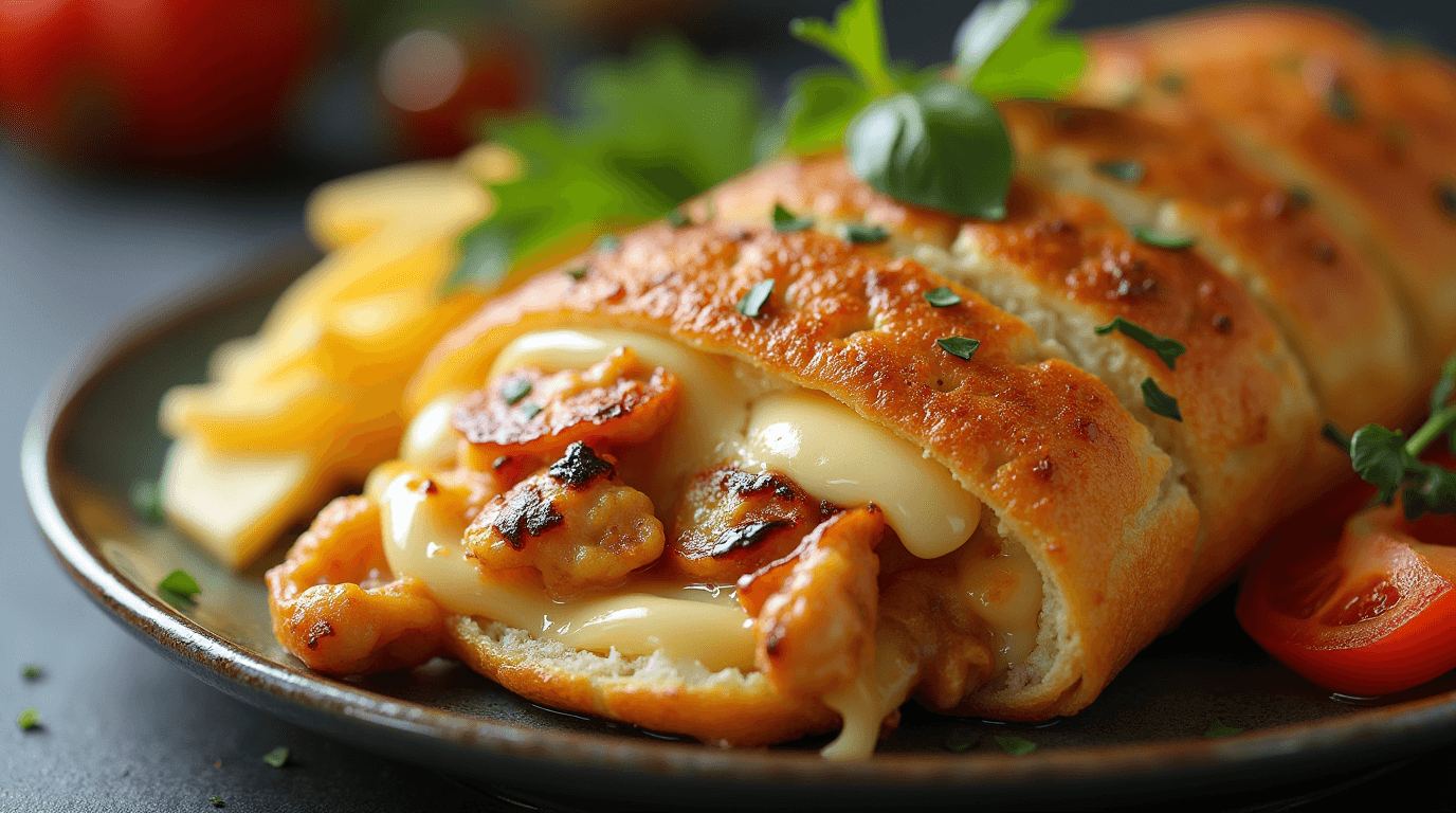 Chicken and Cheese Jalousie Recipe