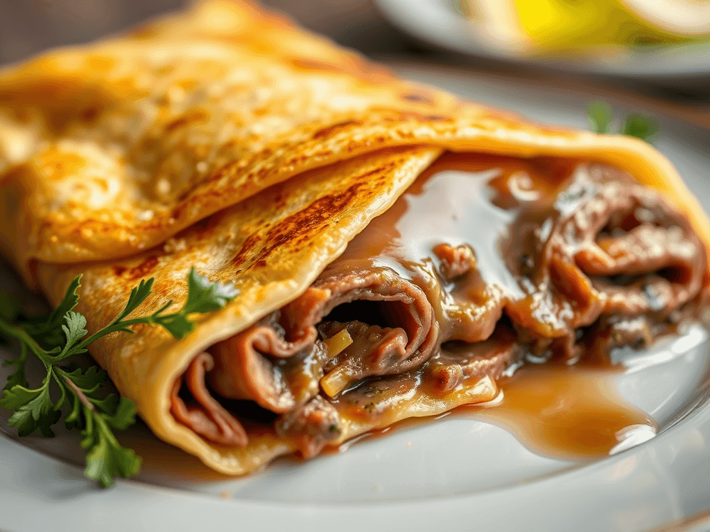 beef wellignton crepe recipe