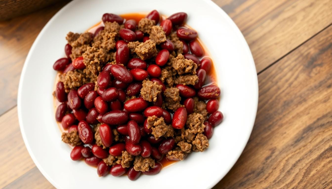 small red beans and ground beef recipe