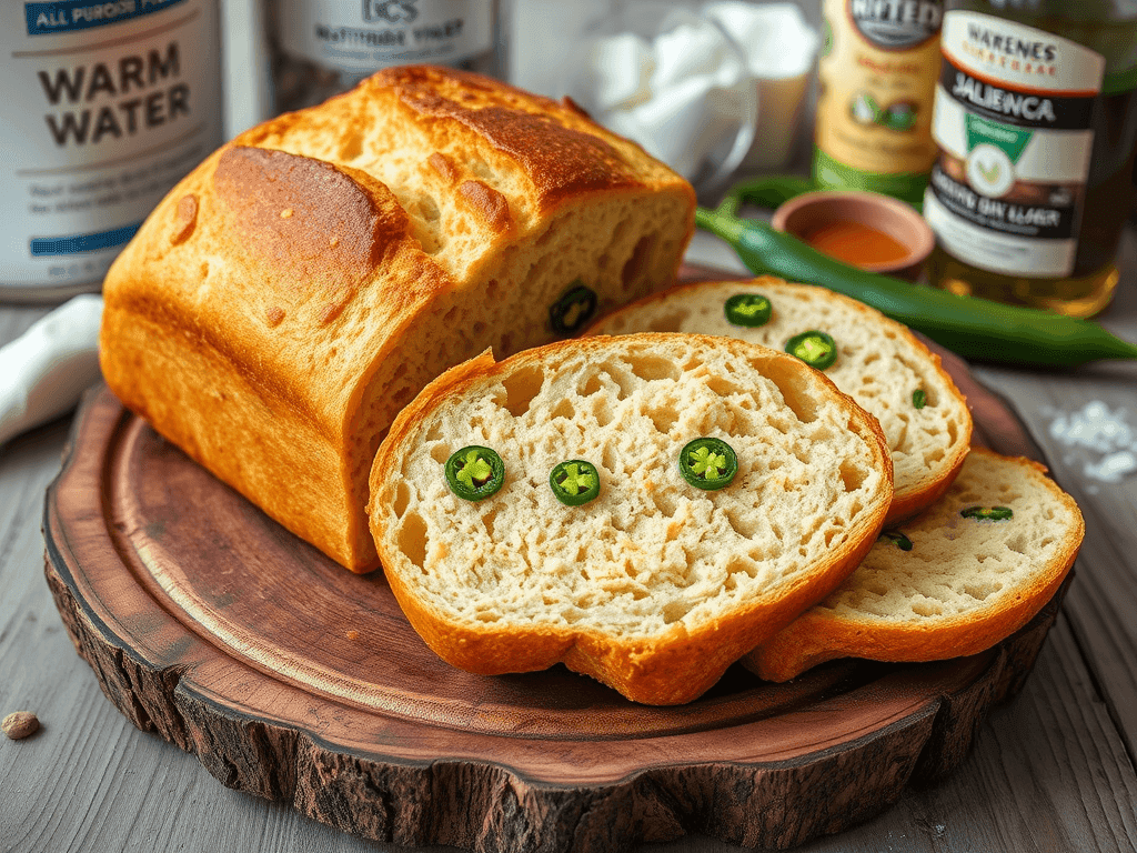 vegan jalapeno cheddar artisan bread recipe